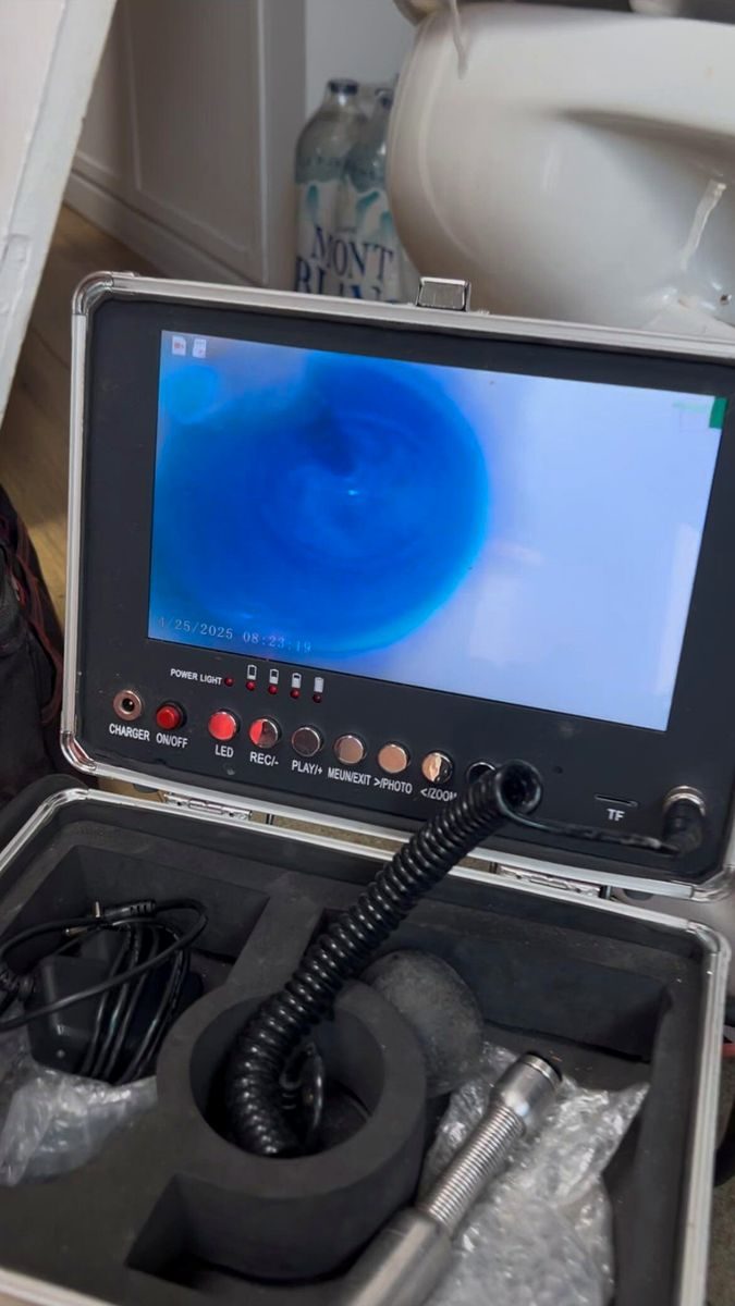 Contrôle caméra d'une canalisation gainée à La Bassée