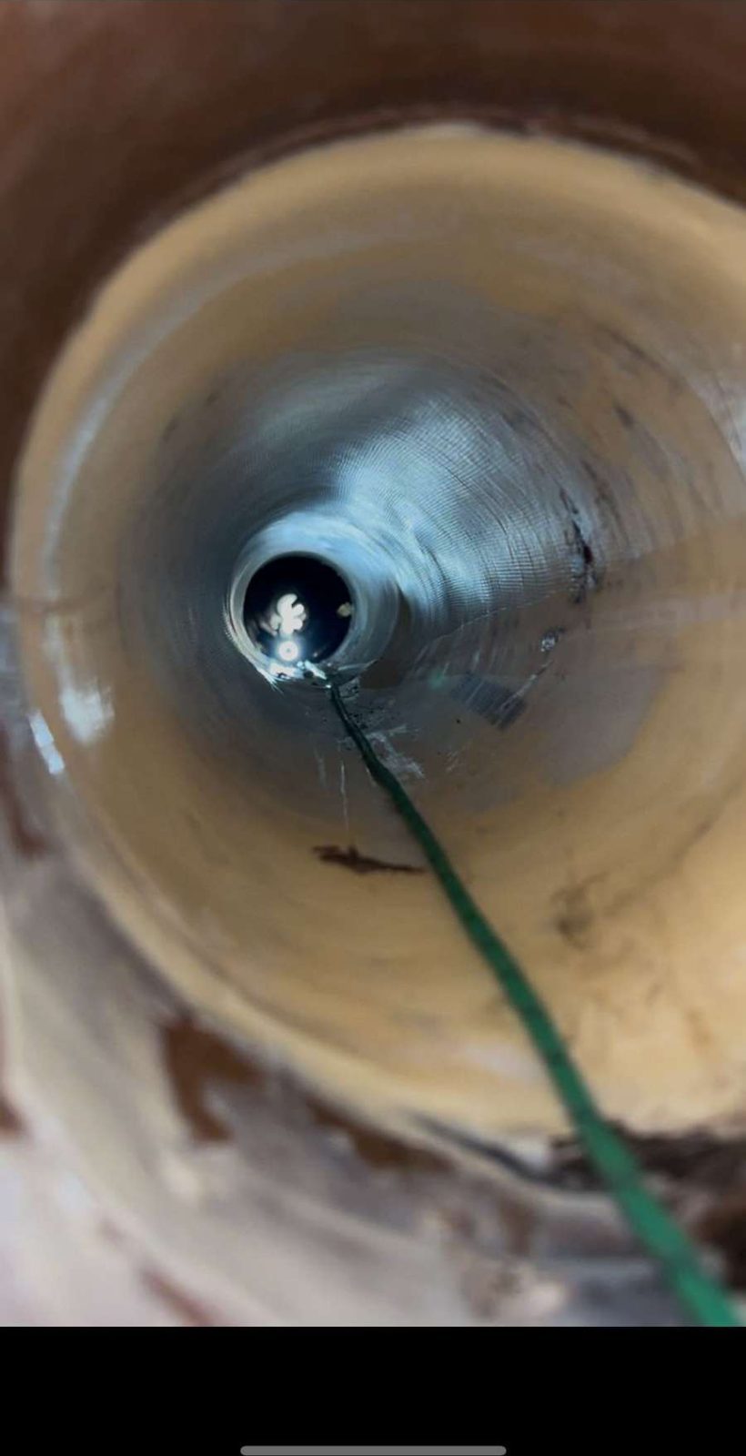 Résultat d'un chemisage de canalisation sans tranchée à La Bassée